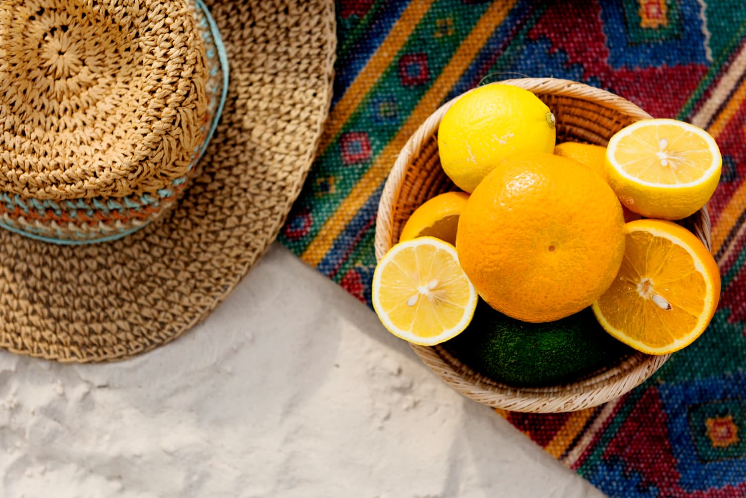 A Sicilian table laid with local food